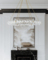 Lighting - Chandelier Lindley Large Led Chandelier // Aged Brass 