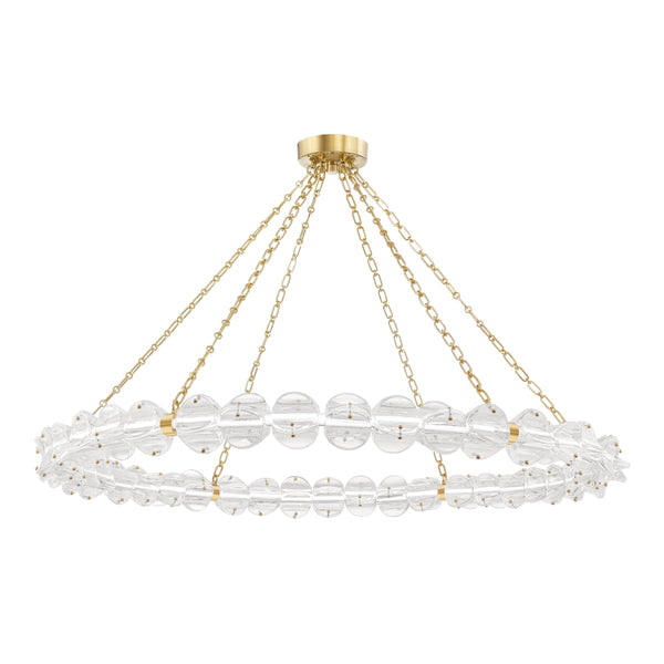 Lighting - Chandelier Lindley Large Led Chandelier // Aged Brass 