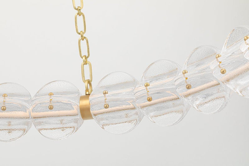 Lighting - Chandelier Lindley Small Led Chandelier // Aged Brass 