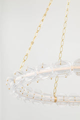 Lighting - Chandelier Lindley Small Led Chandelier // Aged Brass 