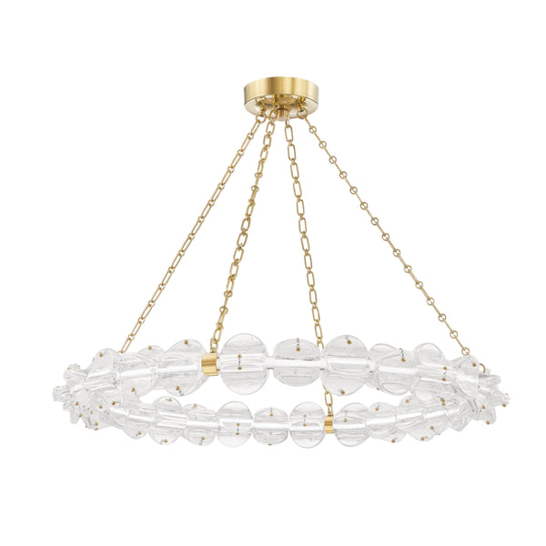 Lighting - Chandelier Lindley Small Led Chandelier // Aged Brass 