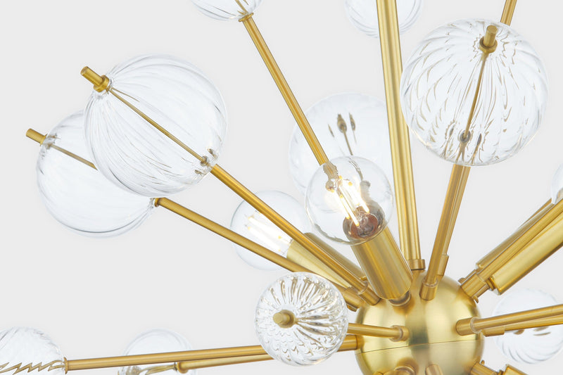 Lighting - Chandelier Linnea 6 Light Chandelier // Aged Brass 