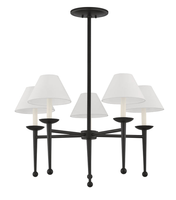 Lighting - Chandelier London 5 Light Chandelier // Forged Iron 