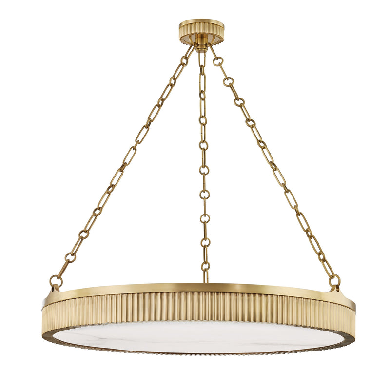 Lighting - Chandelier Lynden 8 Light Pendant // Aged Brass 