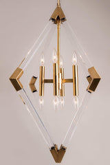 Lighting - Chandelier Lyons 8 Light Pendant // Aged Brass 