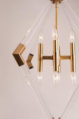 Lighting - Chandelier Lyons 8 Light Pendant // Aged Brass 