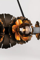 Lighting - Chandelier Magic Garden 16 Light Chandelier // Black Graphite Bronze Leaf 