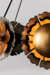 Lighting - Chandelier Magic Garden 16 Light Chandelier // Black Graphite Bronze Leaf 