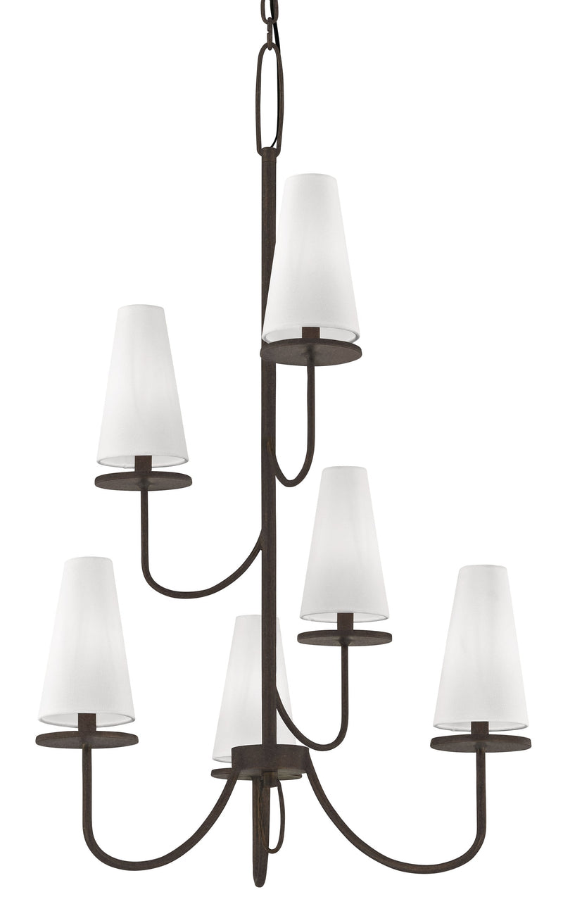 Lighting - Chandelier Marcel 6 Light Chandelier // Pompeii Bronze 