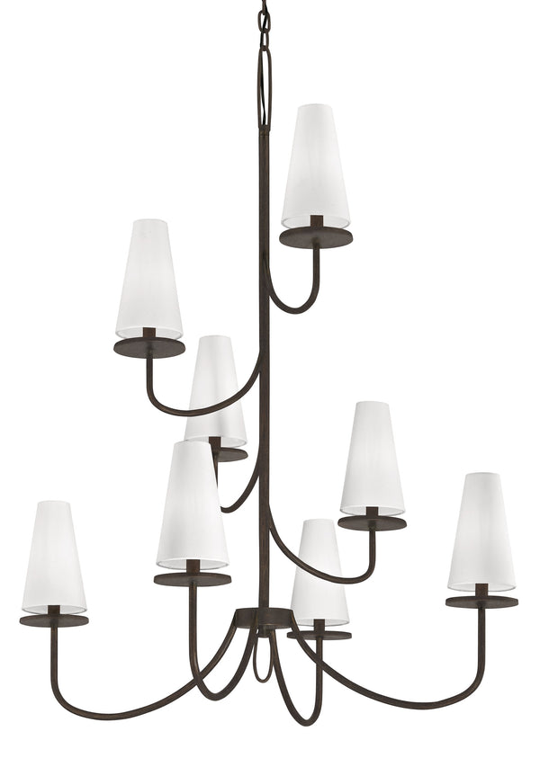 Lighting - Chandelier Marcel 8 Light Chandelier // Pompeii Bronze // Large 