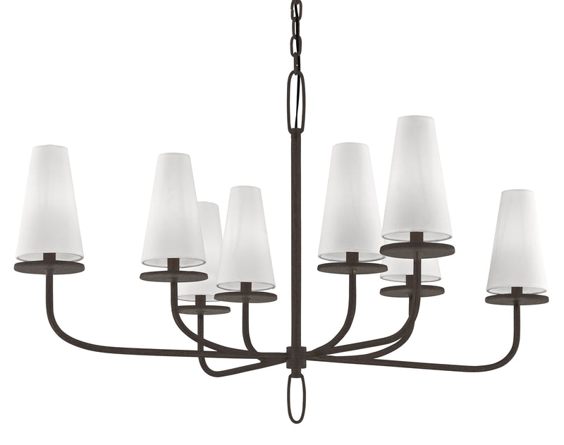 Lighting - Chandelier Marcel 8 Light Chandelier // Pompeii Bronze // Small 