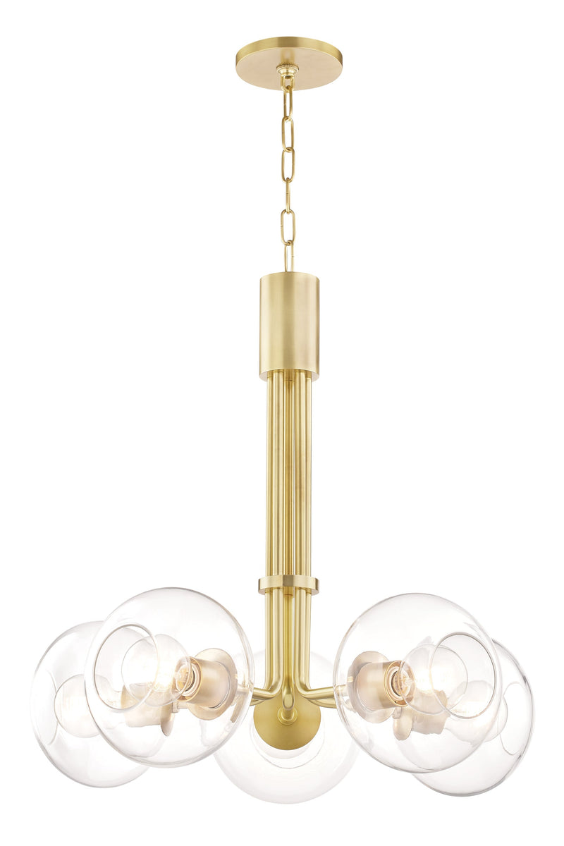 Lighting - Chandelier Margot 5 Light Chandelier // Aged Brass 