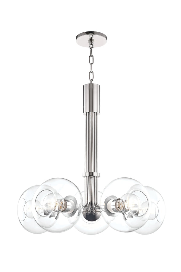 Lighting - Chandelier Margot 5 Light Chandelier // Polished Nickel 