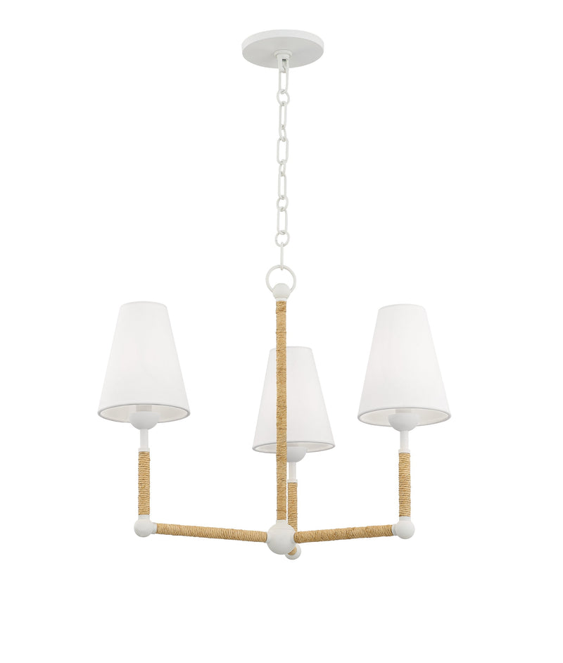 Lighting - Chandelier Mariana 3 Light Chandelier // Textured White 