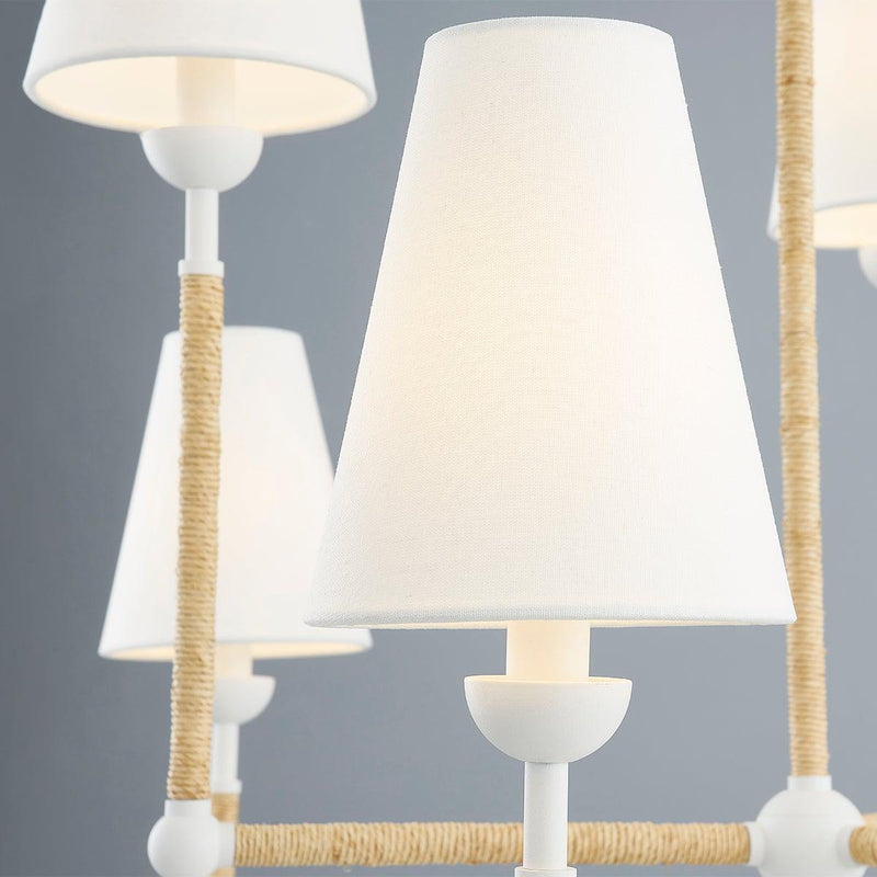 Lighting - Chandelier Mariana 6 Light Chandelier // Textured White 