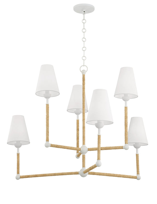 Lighting - Chandelier Mariana 6 Light Chandelier // Textured White 