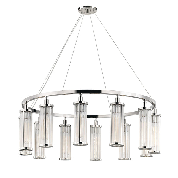 Lighting - Chandelier Marley 12 Light Pendant // Polished Nickel 