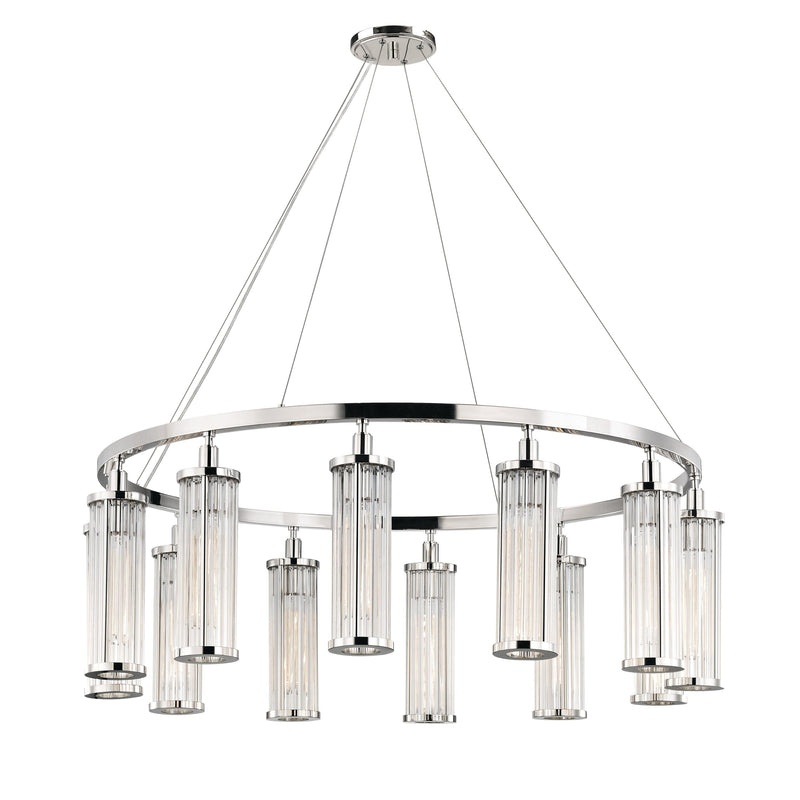 Lighting - Chandelier Marley 12 Light Pendant // Polished Nickel 