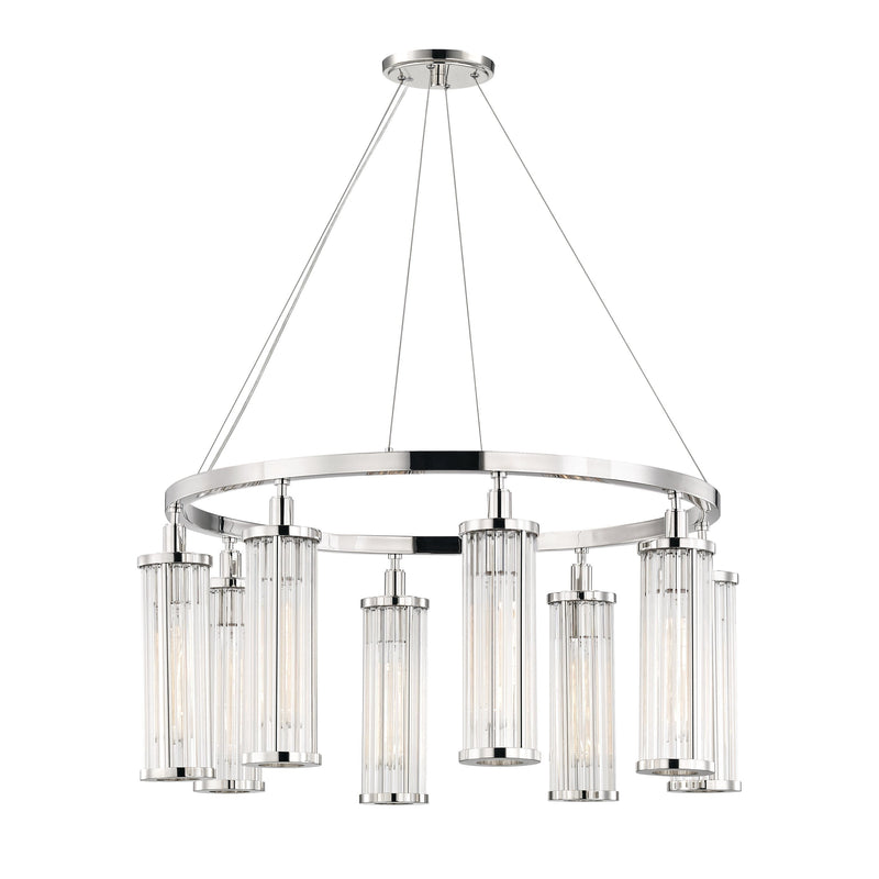 Lighting - Chandelier Marley 8 Light Pendant // Polished Nickel 