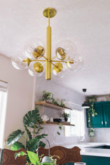 Lighting - Chandelier Meadow 6 Light Chandelier // Aged Brass 