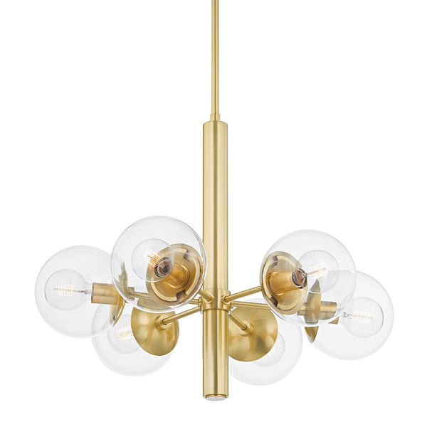 Lighting - Chandelier Meadow 6 Light Chandelier // Aged Brass 