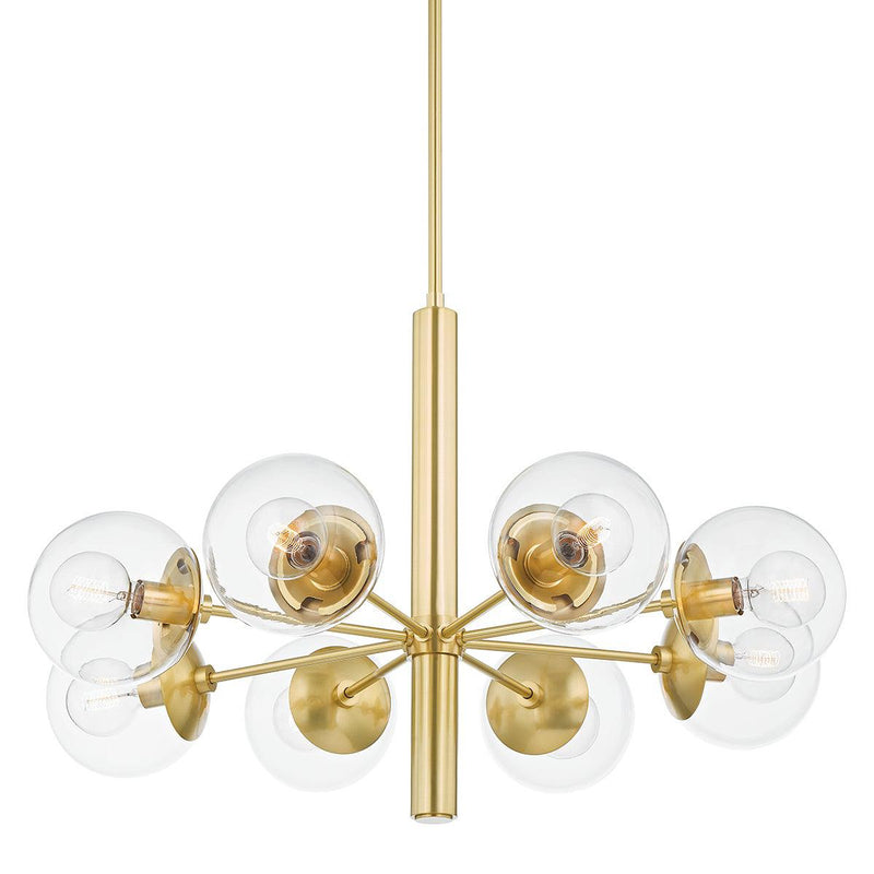 Lighting - Chandelier Meadow 8 Light Chandelier // Aged Brass 