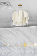 Lighting - Chandelier Melisa 6 Light Chandelier // Aged Brass 