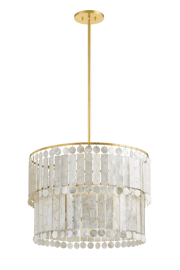 Lighting - Chandelier Melisa 6 Light Chandelier // Aged Brass 