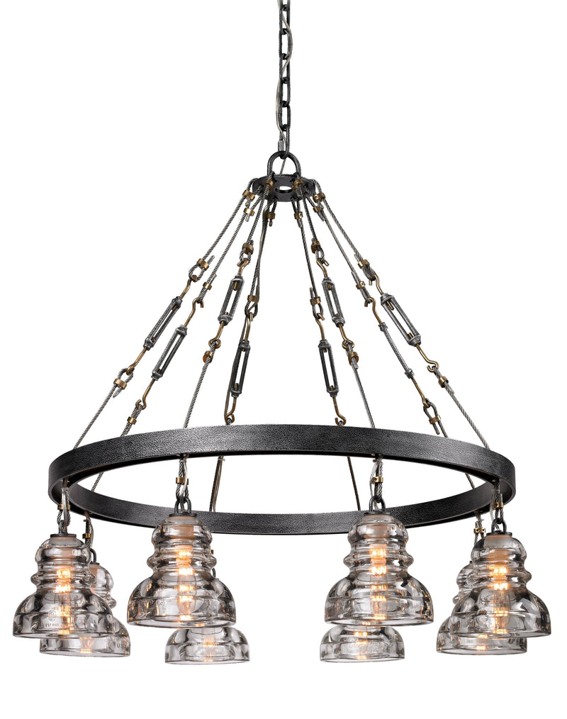 Lighting - Chandelier Menlo Park 8 Light Chandelier Medium // Old Silver 