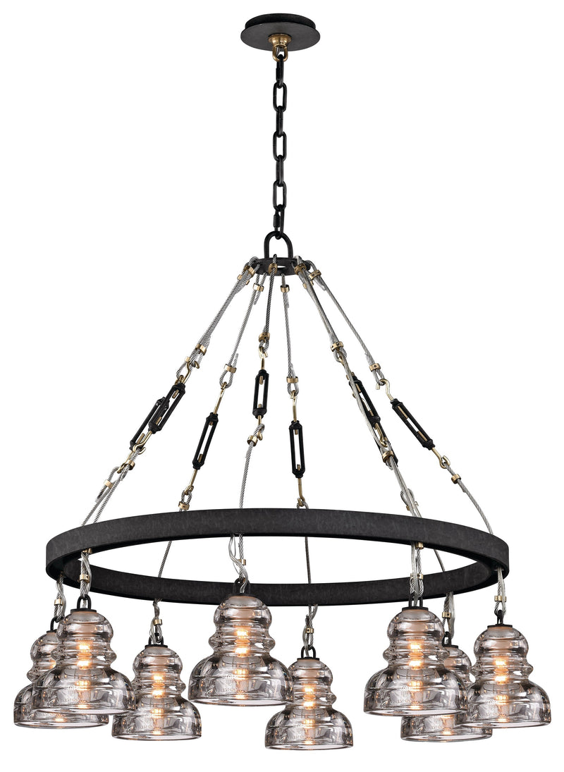 Lighting - Chandelier Menlo Park 8 Light // Deep Bronze 