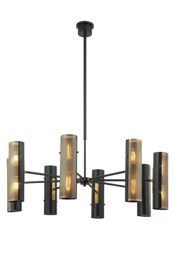 Lighting - Chandelier Mikka 16 Light Chandelier // Patina Brass 