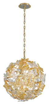 Lighting - Chandelier Milan 6 Light Pendant // Gold Leaf 