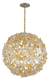 Lighting - Chandelier Milan 8 Light Pendant // Gold Leaf 