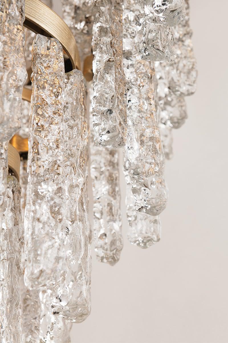 Lighting - Chandelier Mont Blanc 9 Light Chandelier // Modern Silver Leaf 