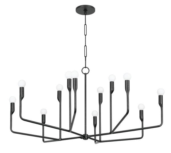 Lighting - Chandelier Norman 12 Light Chandelier // Forged Iron 