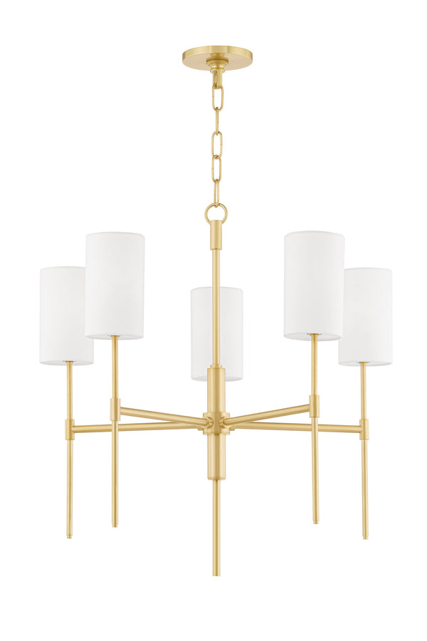 Lighting - Chandelier Olivia 5 Light Chandelier // Aged Brass 