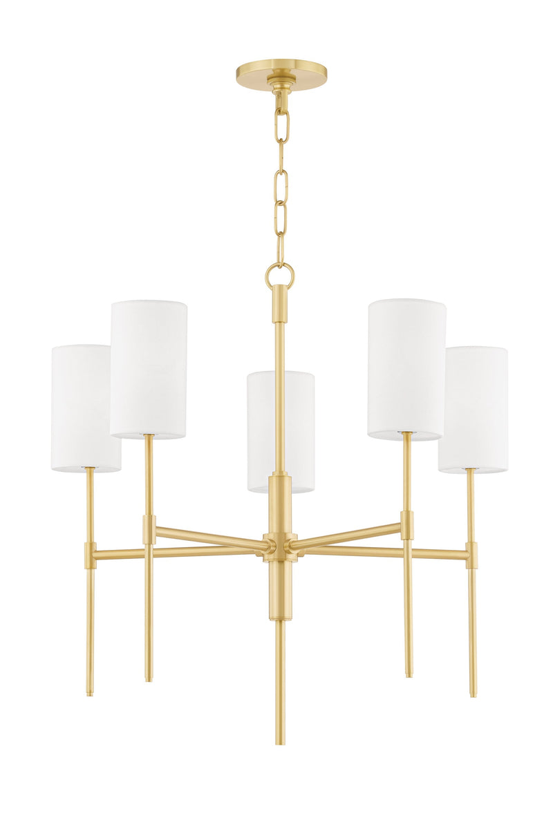 Lighting - Chandelier Olivia 5 Light Chandelier // Aged Brass 