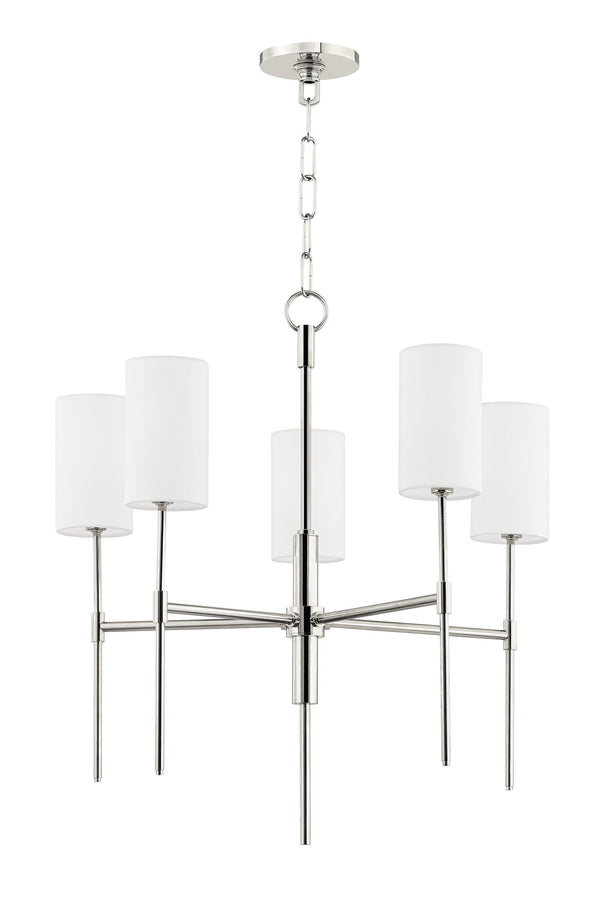 Lighting - Chandelier Olivia 5 Light Chandelier // Polished Nickel 