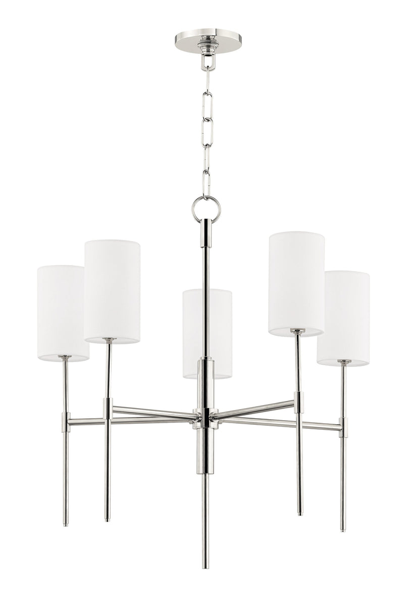 Lighting - Chandelier Olivia 5 Light Chandelier // Polished Nickel 