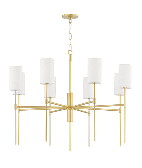 Lighting - Chandelier Olivia 8 Light Chandelier // Aged Brass 