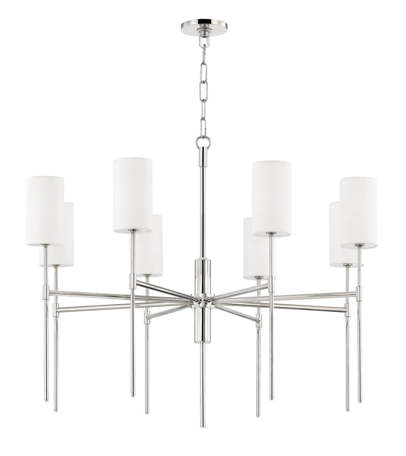 Lighting - Chandelier Olivia 8 Light Chandelier // Polished Nickel 