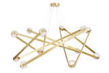 Lighting - Chandelier Orbit 12 Light Chandelier // Aged Brass 