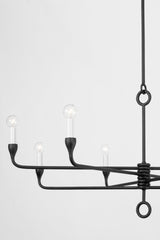 Lighting - Chandelier Orson 8 Light Chandelier // Black Iron 