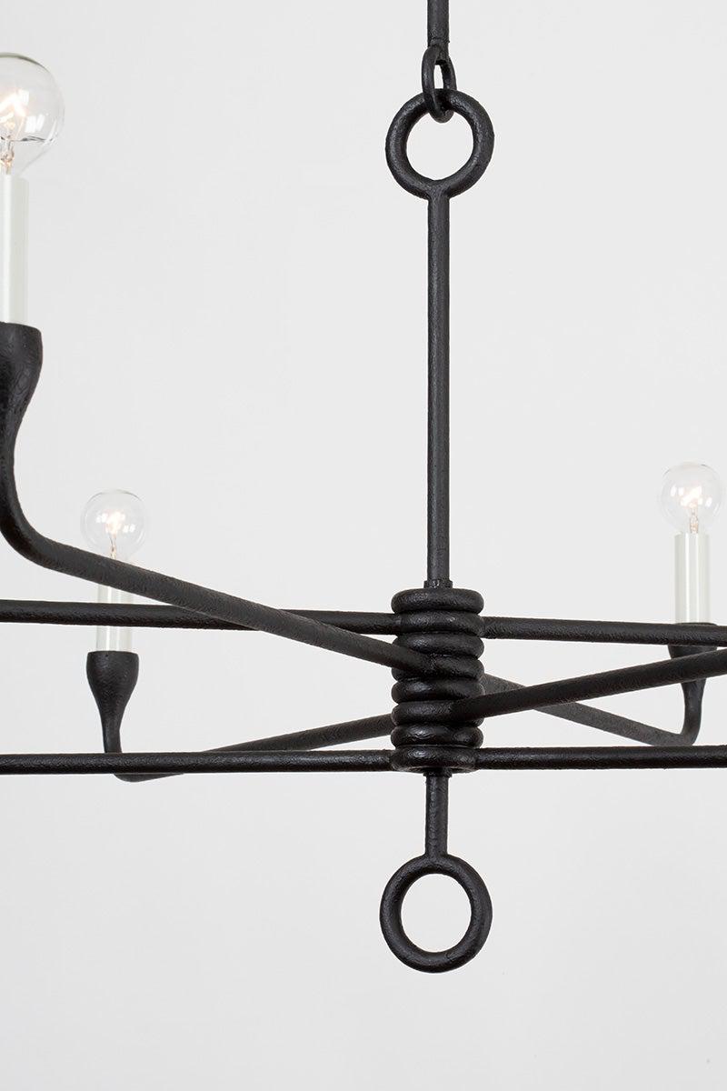 Lighting - Chandelier Orson 8 Light Chandelier // Black Iron 