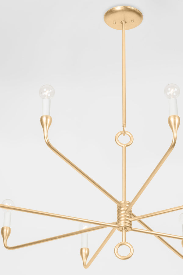 Lighting - Chandelier Orson 8 Light Chandelier // Vintage Gold Leaf 