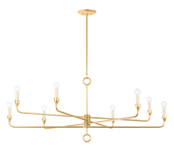 Lighting - Chandelier Orson 8 Light Chandelier // Vintage Gold Leaf 