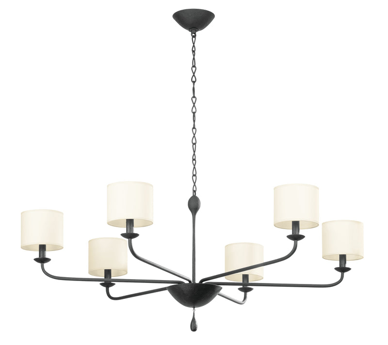 Lighting - Chandelier Osmond 6 Light Chandelier // Black Iron 