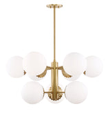 Lighting - Chandelier Paige 9 Light Chandelier // Aged Brass 