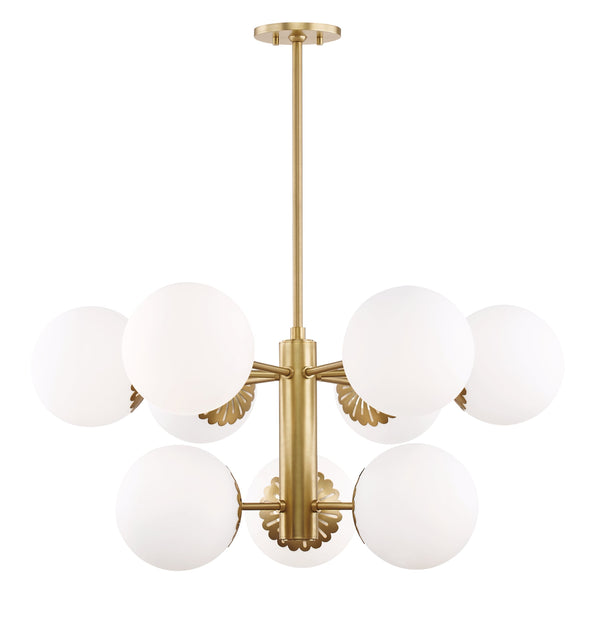 Lighting - Chandelier Paige 9 Light Chandelier // Aged Brass 