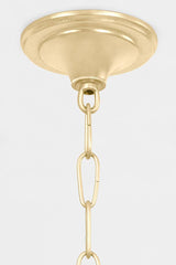 Lighting - Chandelier Pandora 5 Light Chandelier // Gold Leaf 